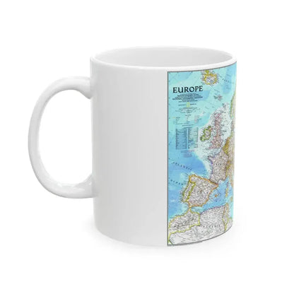 Europe (1992) (Map) White Coffee Mug - Go Mug Yourself