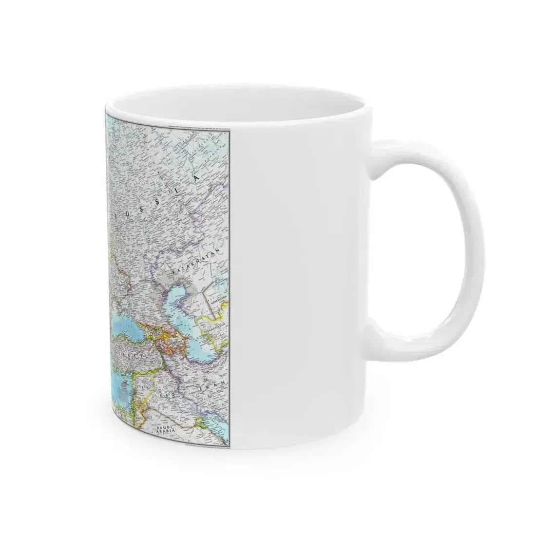 Europe (1992) (Map) White Coffee Mug - Go Mug Yourself