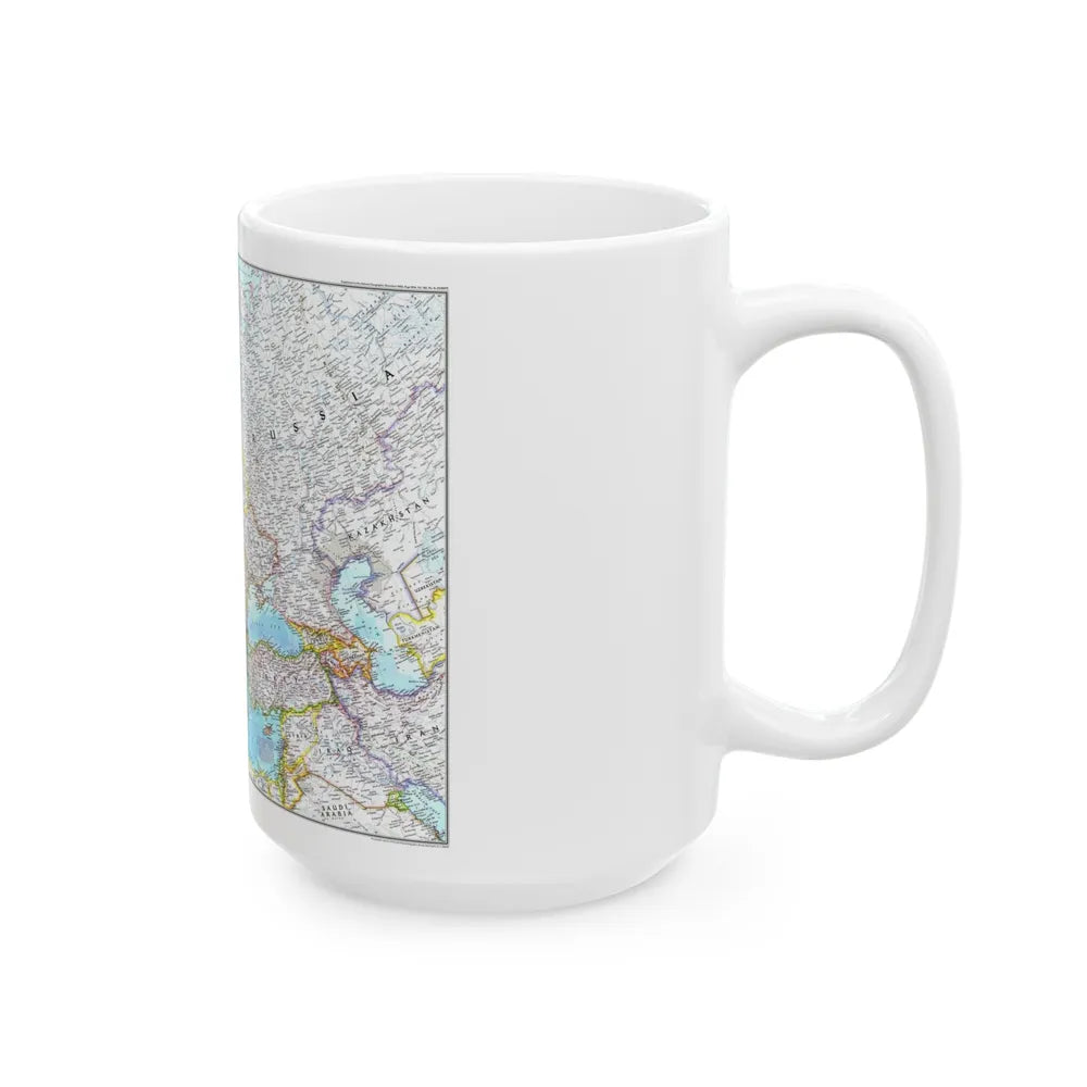 Europe (1992) (Map) White Coffee Mug-Go Mug Yourself