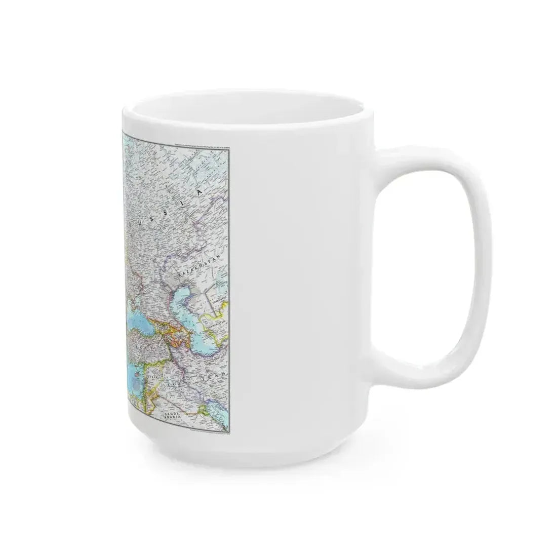 Europe (1992) (Map) White Coffee Mug - Go Mug Yourself