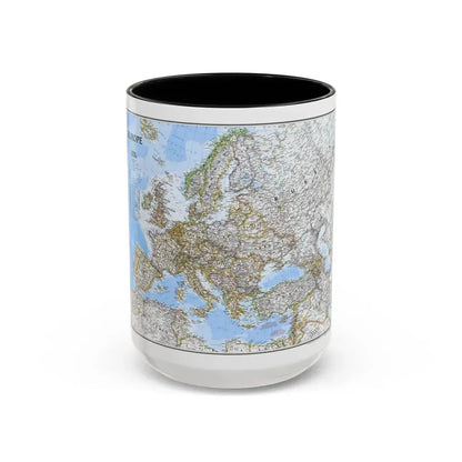 Europe (2004) (Map) Accent Coffee Mug 15oz Black - Go Mug Yourself