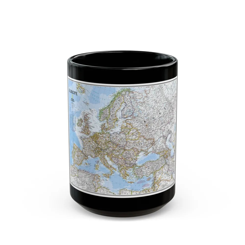 Europe (2004) (Map) Black Coffee Mug-15oz-Go Mug Yourself