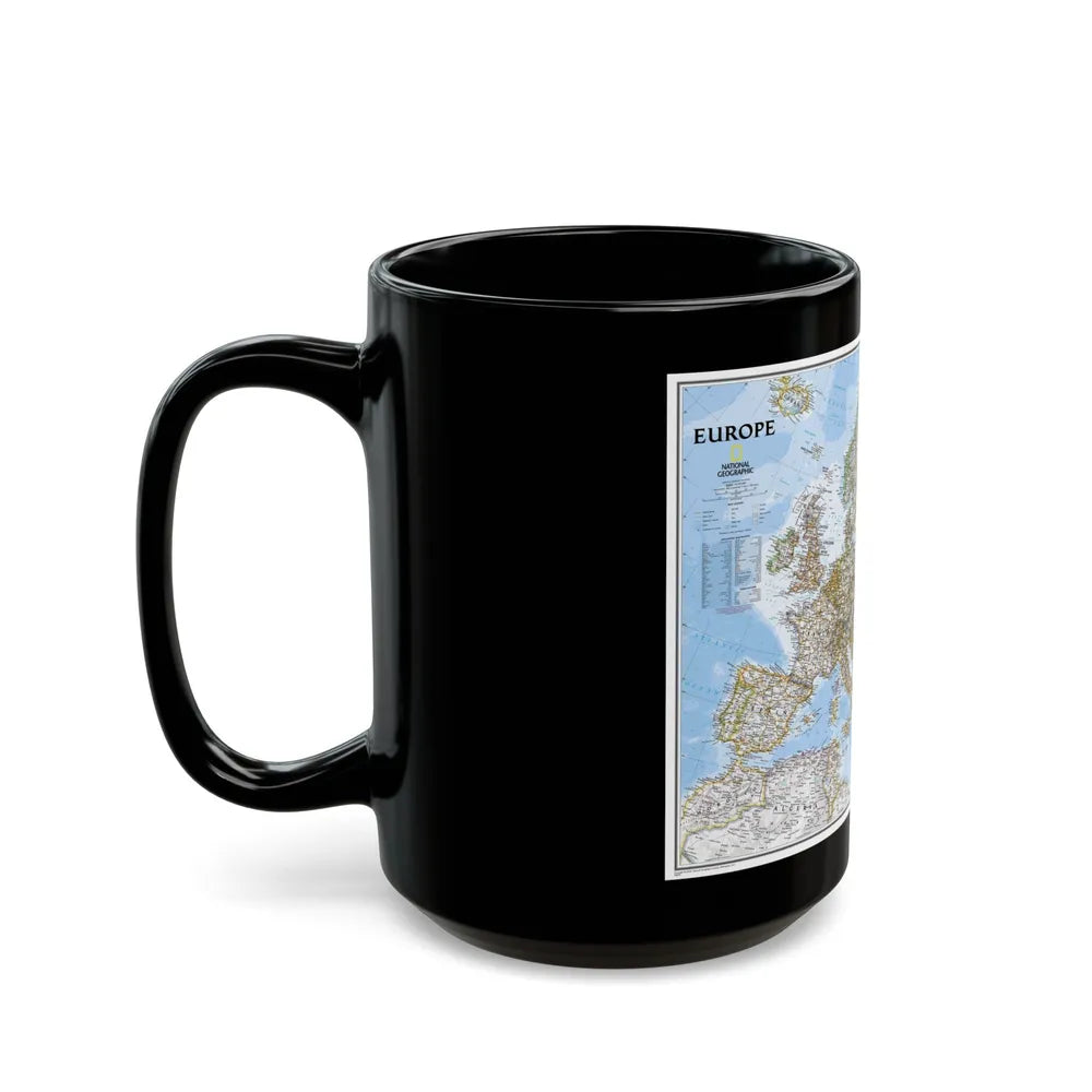 Europe (2004) (Map) Black Coffee Mug-Go Mug Yourself