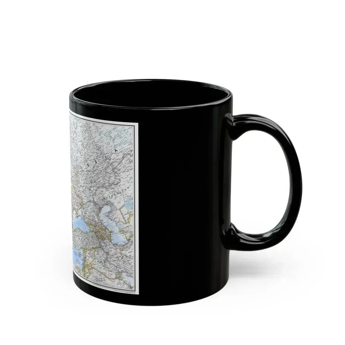 Europe (2004) (Map) Black Coffee Mug - Go Mug Yourself