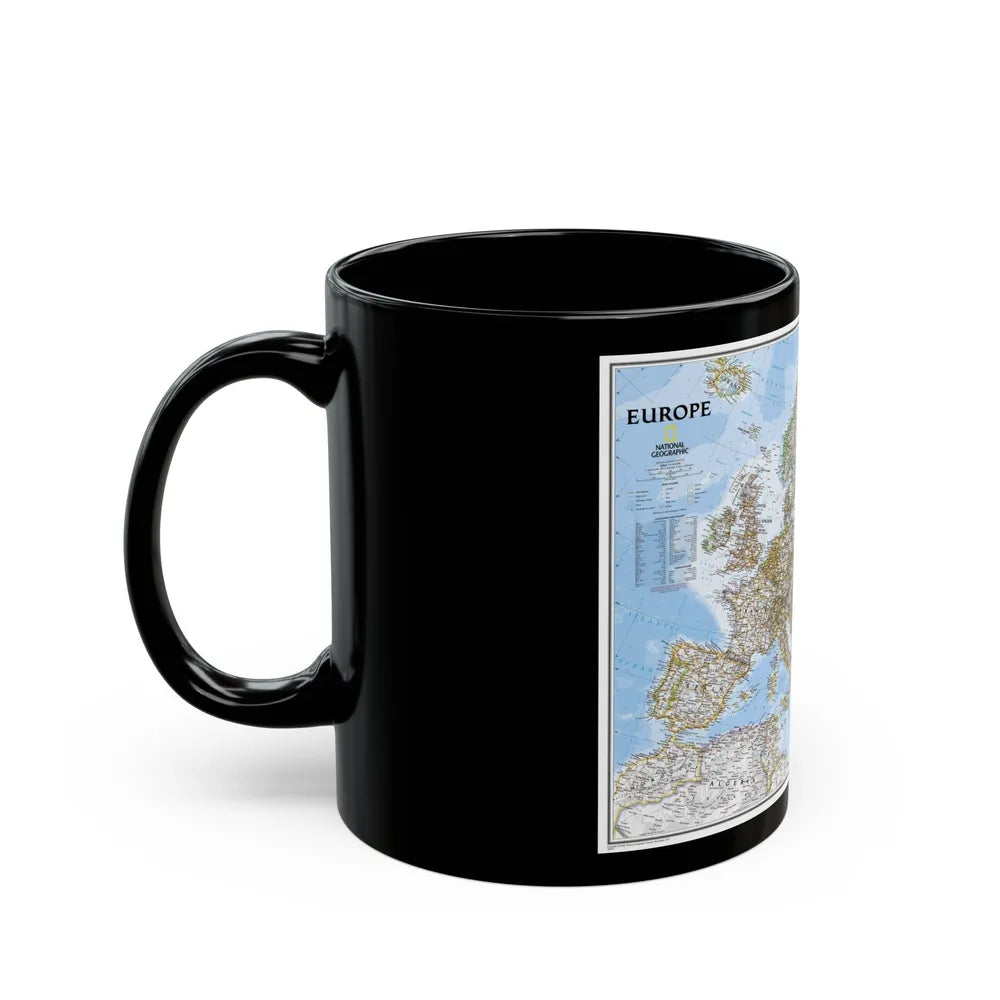 Europe (2004) (Map) Black Coffee Mug-Go Mug Yourself