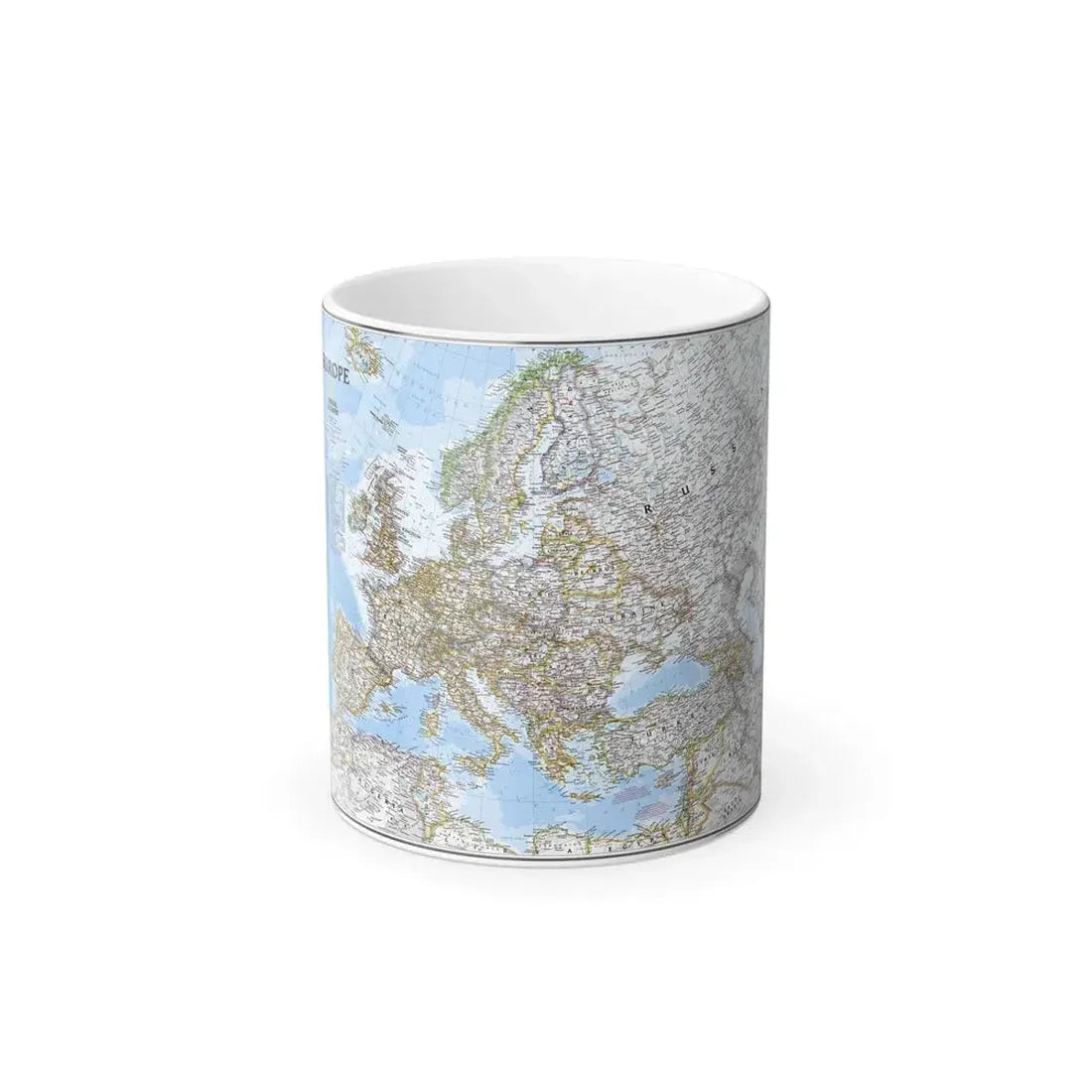 Europe (2004) (Map) Color Changing Mug 11oz Default Title 11oz - Go Mug Yourself