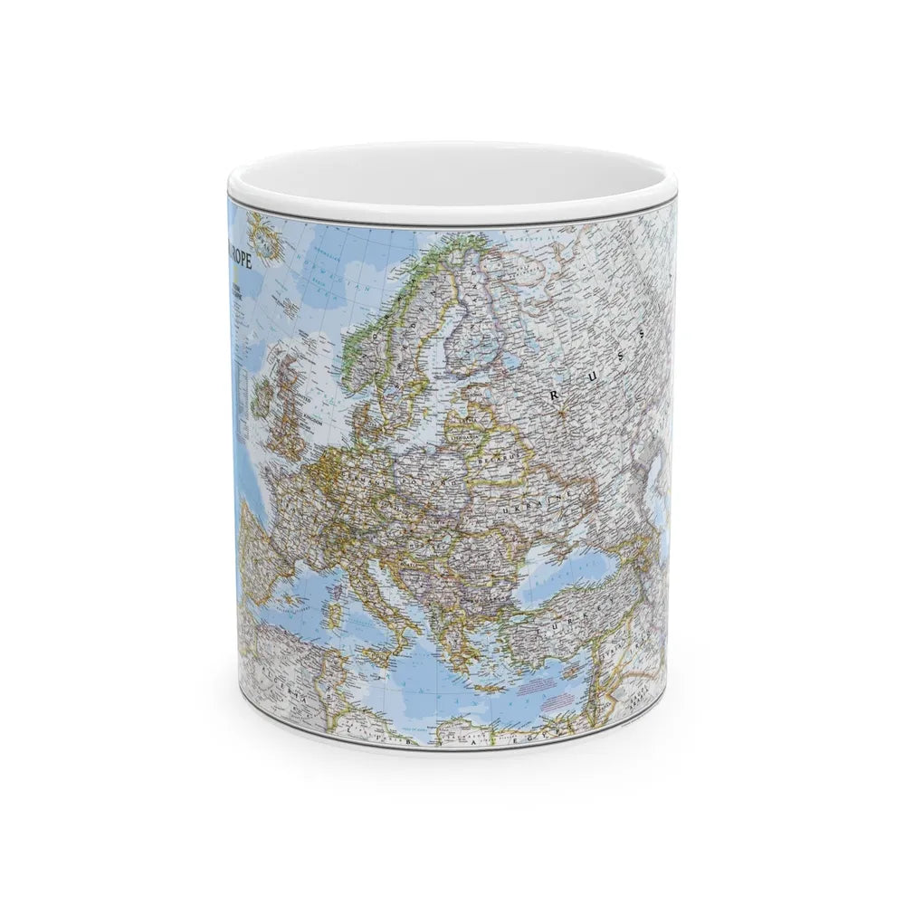 Europe (2004) (Map) White Coffee Mug-11oz-Go Mug Yourself