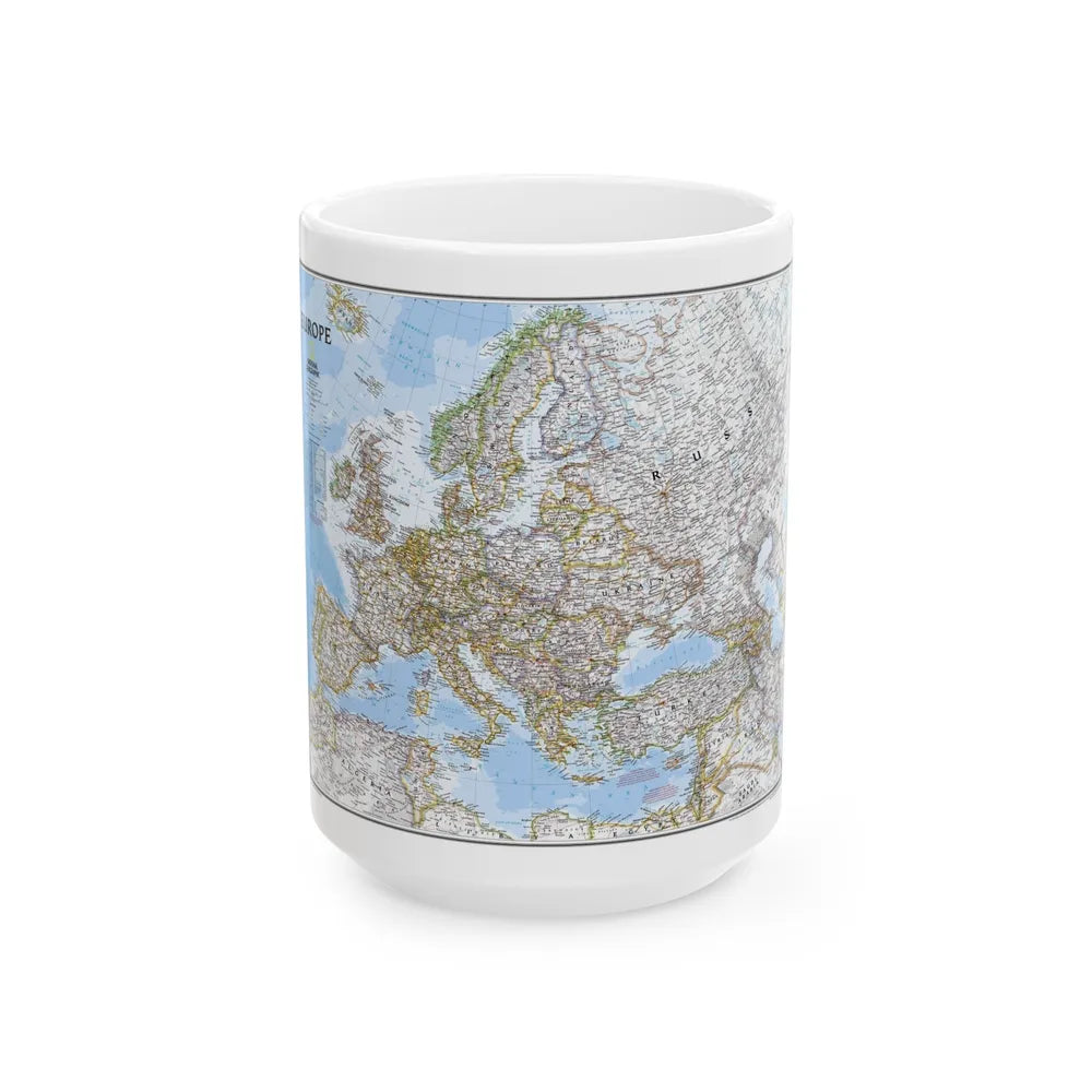 Europe (2004) (Map) White Coffee Mug-15oz-Go Mug Yourself