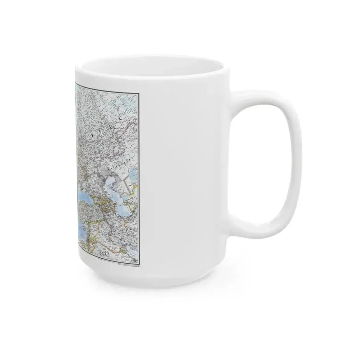 Europe (2004) (Map) White Coffee Mug - Go Mug Yourself