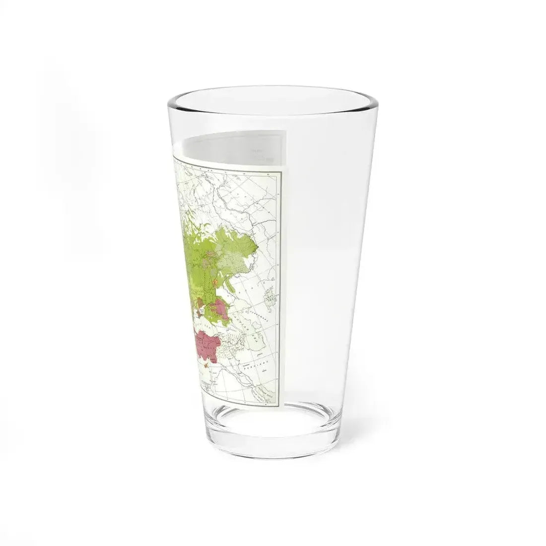 Europe & Adjoining Asia & Africa - The Races of (1919) (Map) Pint Glass 16oz - Go Mug Yourself