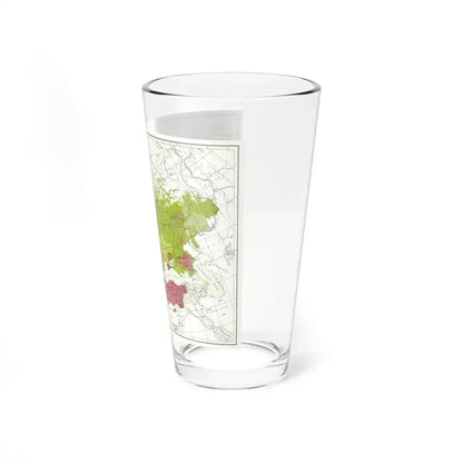 Europe & Adjoining Asia & Africa - The Races of (1919) (Map) Pint Glass 16oz - Go Mug Yourself