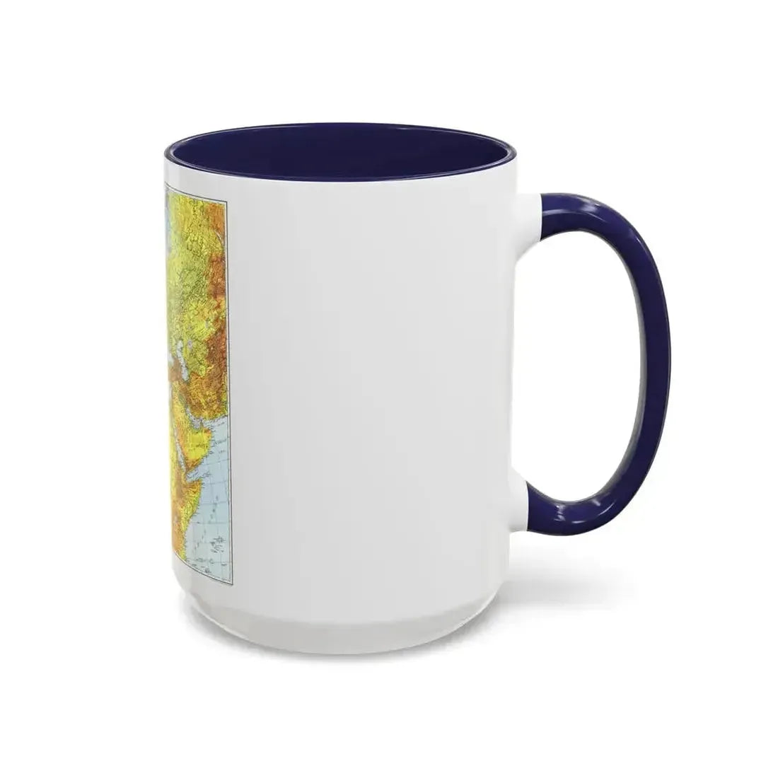 Europe, Africa, and Western Asia - Theater of War (1942) (Map) Accent Coffee Mug - Go Mug Yourself
