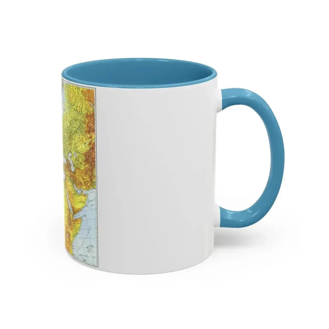 Europe, Africa, and Western Asia - Theater of War (1942) (Map) Accent Coffee Mug - Go Mug Yourself