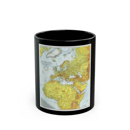 Europe, Africa, and Western Asia - Theater of War (1942) (Map) Black Coffee Mug 11oz - Go Mug Yourself