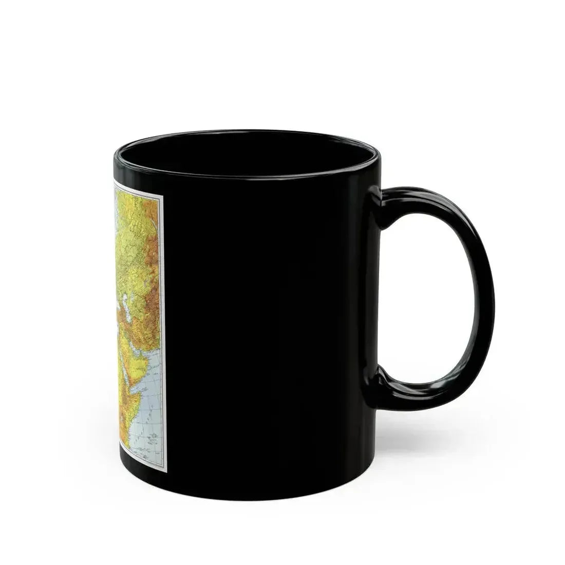 Europe, Africa, and Western Asia - Theater of War (1942) (Map) Black Coffee Mug - Go Mug Yourself