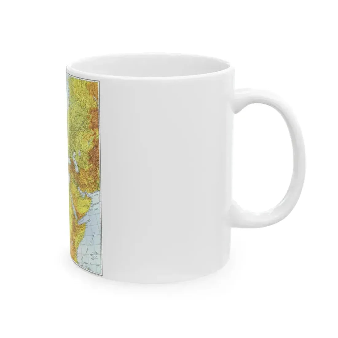 Europe, Africa, and Western Asia - Theater of War (1942) (Map) White Coffee Mug - Go Mug Yourself