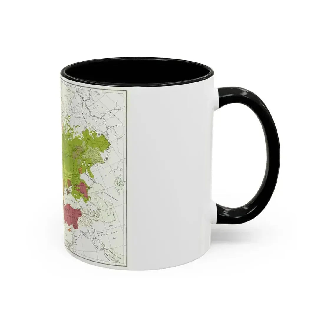 Europe and Adjoining  Asia and Africa (1918) (Map) Accent Coffee Mug - Go Mug Yourself