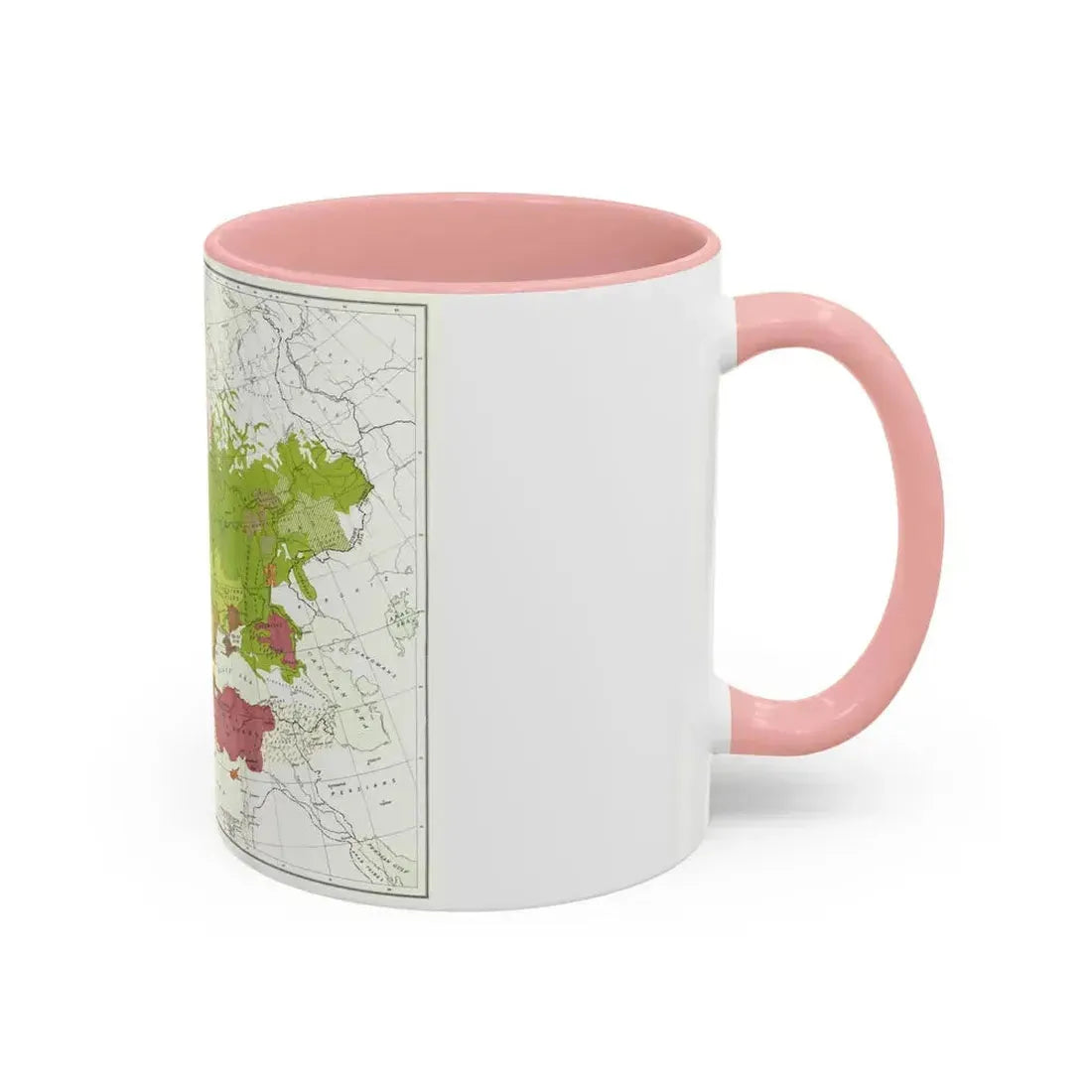 Europe and Adjoining  Asia and Africa (1918) (Map) Accent Coffee Mug - Go Mug Yourself