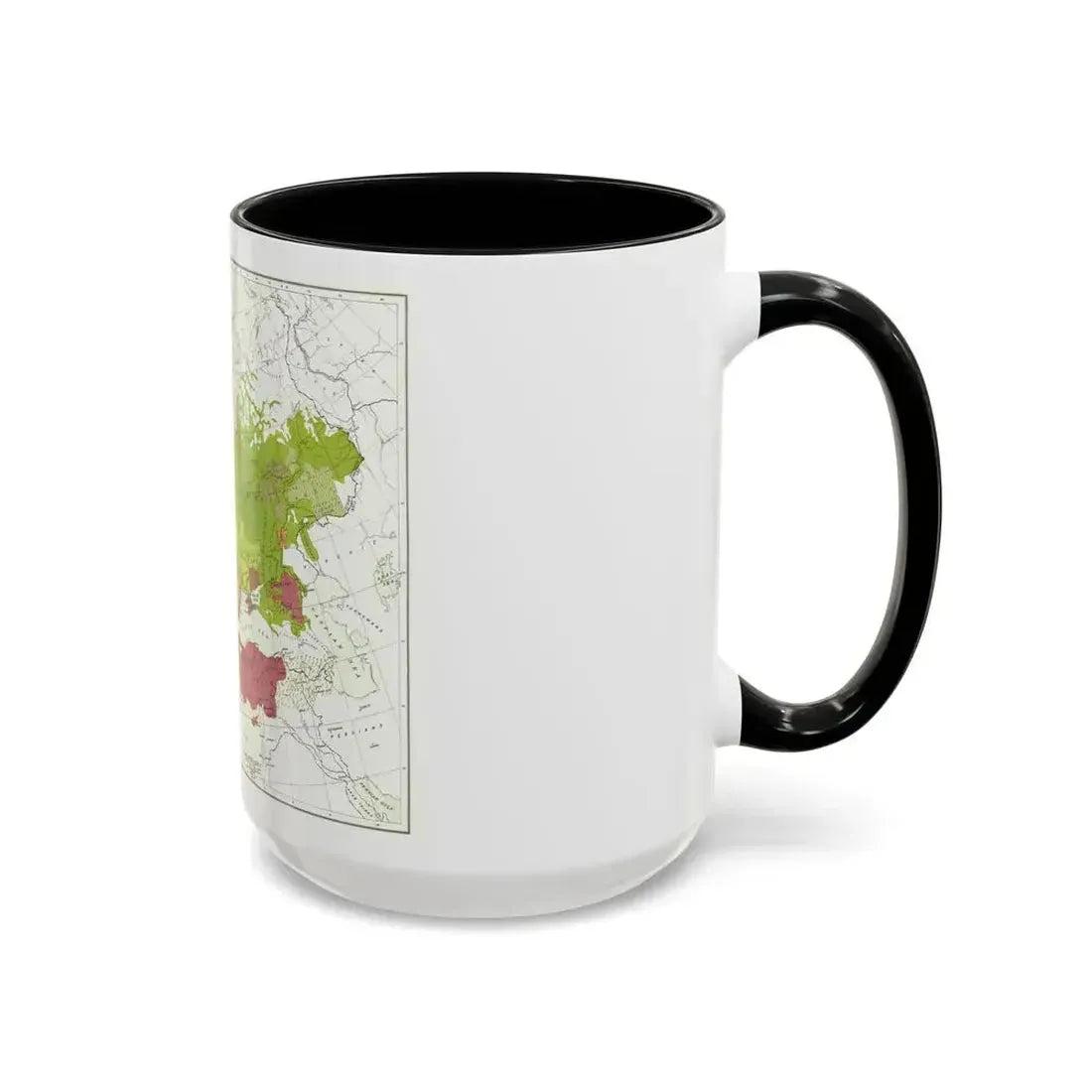 Europe and Adjoining  Asia and Africa (1918) (Map) Accent Coffee Mug - Go Mug Yourself