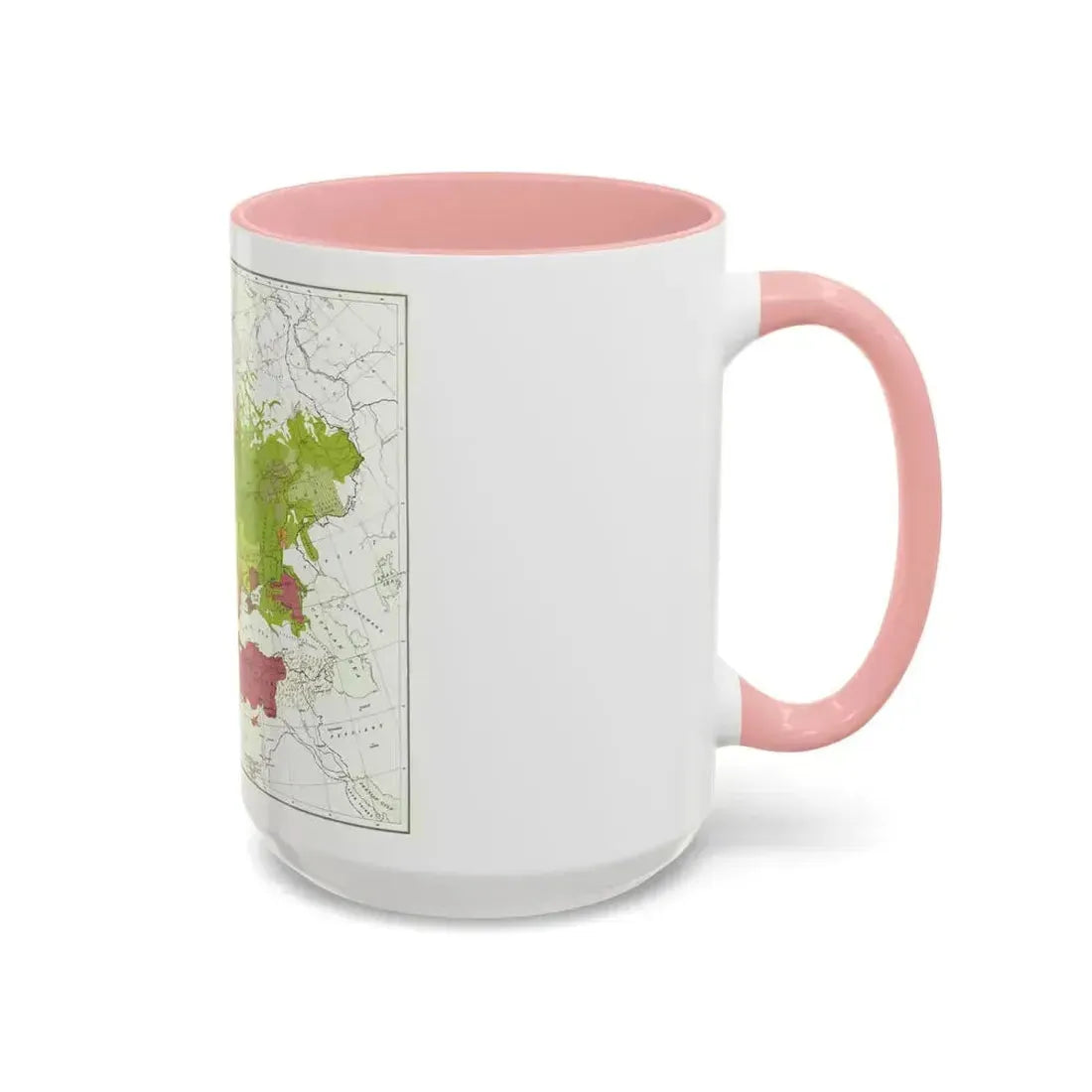 Europe and Adjoining  Asia and Africa (1918) (Map) Accent Coffee Mug - Go Mug Yourself