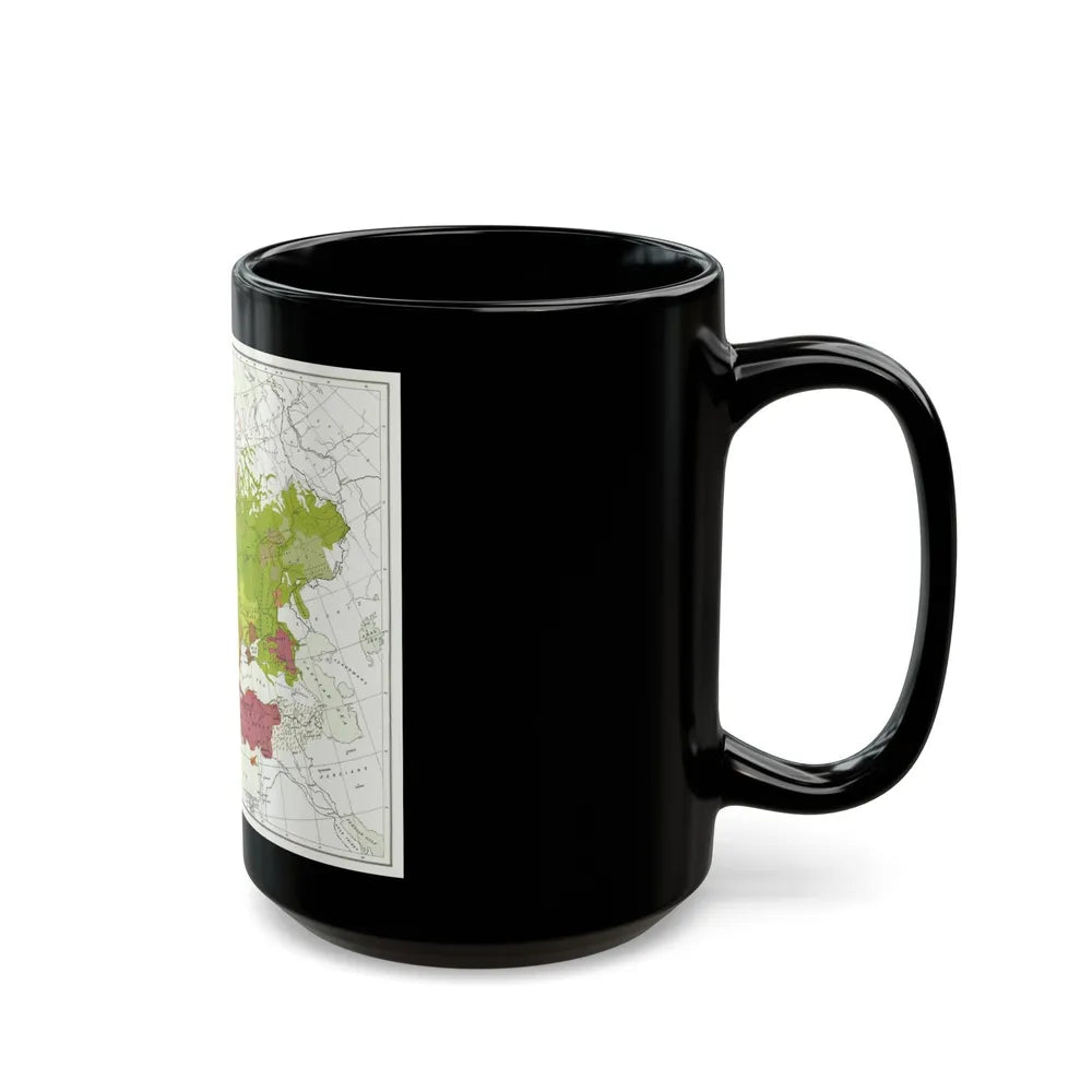 Europe and Adjoining Asia and Africa (1918) (Map) Black Coffee Mug-Go Mug Yourself