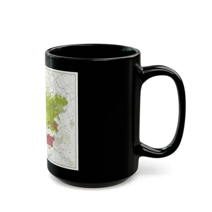 Europe and Adjoining  Asia and Africa (1918) (Map) Black Coffee Mug - Go Mug Yourself