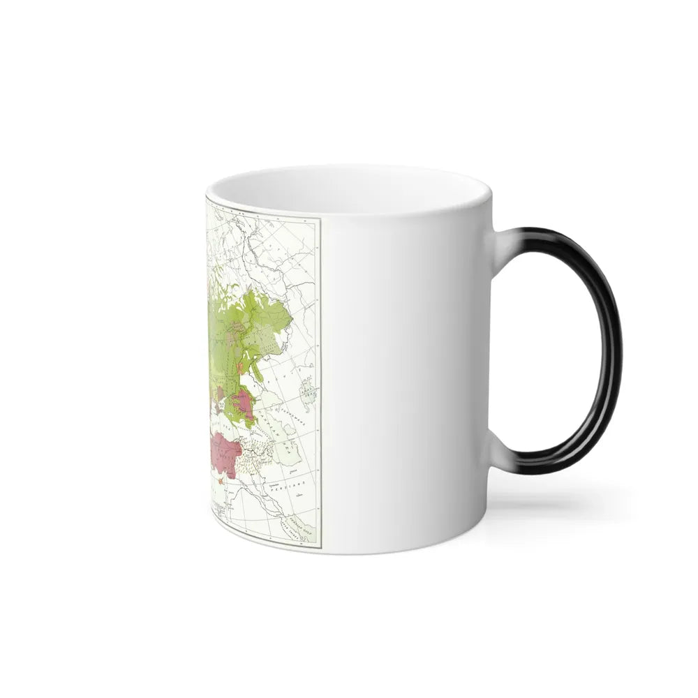 Europe and Adjoining Asia and Africa (1918) (Map) Color Changing Mug 11oz-Go Mug Yourself