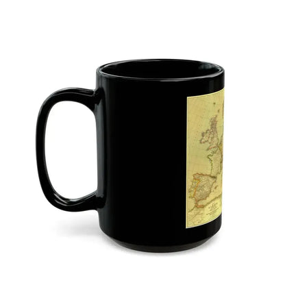 Europe and  Africa and Asia (1915) (Map) Black Coffee Mug - Go Mug Yourself