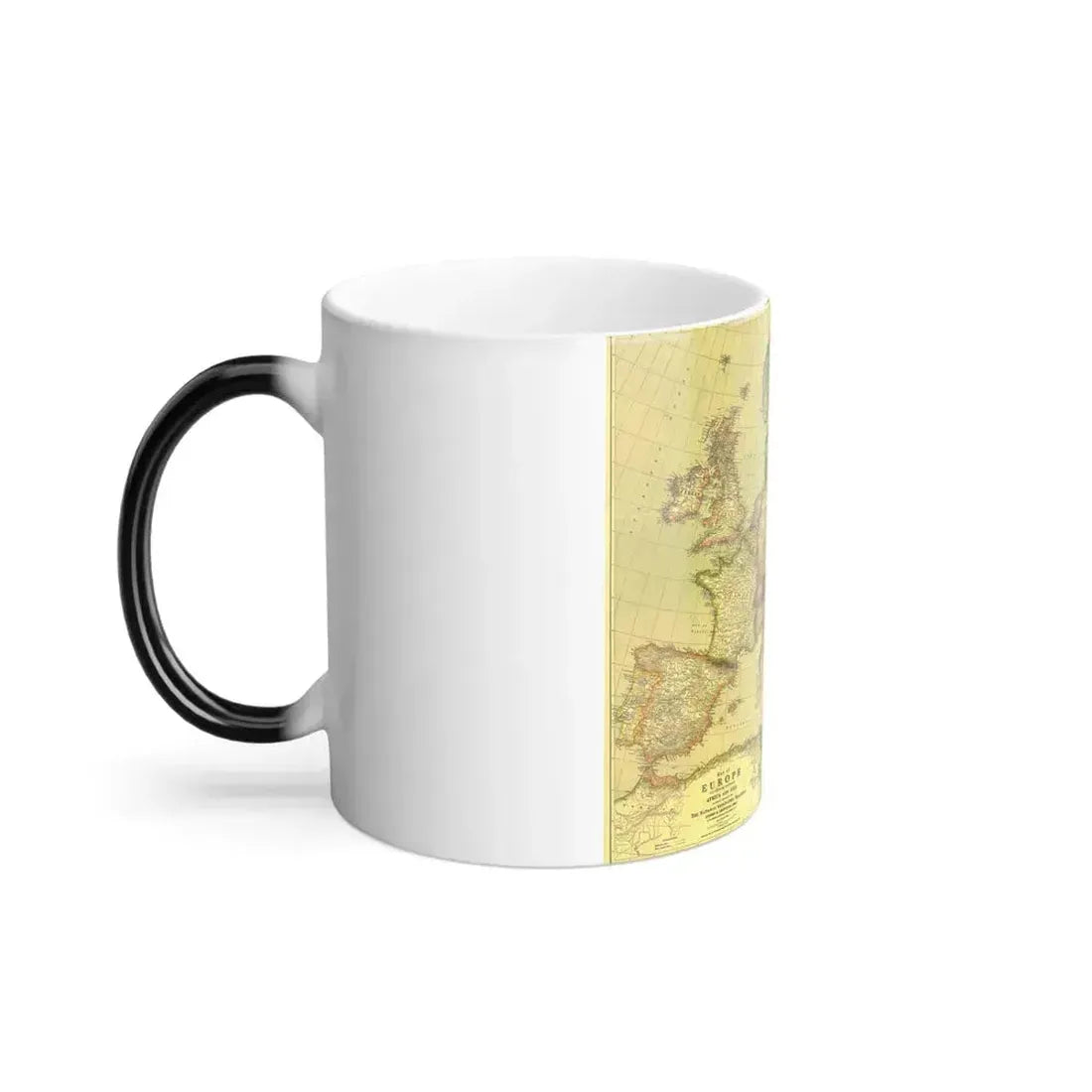 Europe and  Africa and Asia (1915) (Map) Color Changing Mug 11oz - Go Mug Yourself