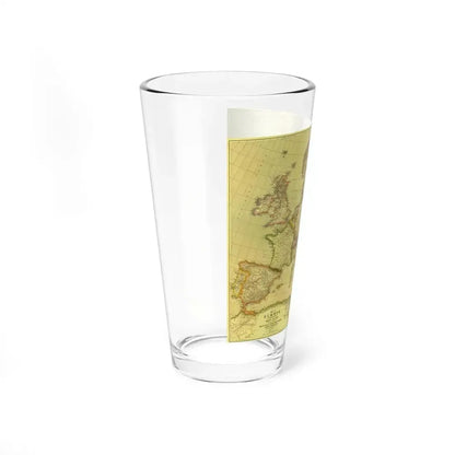 Europe and  Africa and Asia (1915) (Map) Pint Glass 16oz - Go Mug Yourself