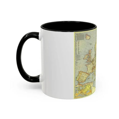 Europe and the Mediterranean (1938) (Map) Accent Coffee Mug - Go Mug Yourself