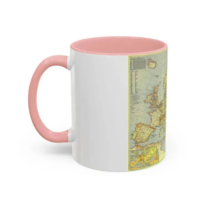 Europe and the Mediterranean (1938) (Map) Accent Coffee Mug - Go Mug Yourself