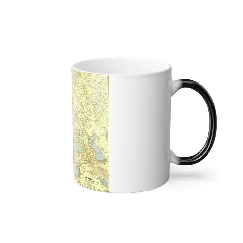 Europe and the Mediterranean (1938) (Map) Color Changing Mug 11oz-Go Mug Yourself