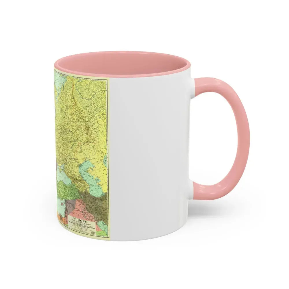 Europe and the Near East (1929) (Map) Accent Coffee Mug - Go Mug Yourself