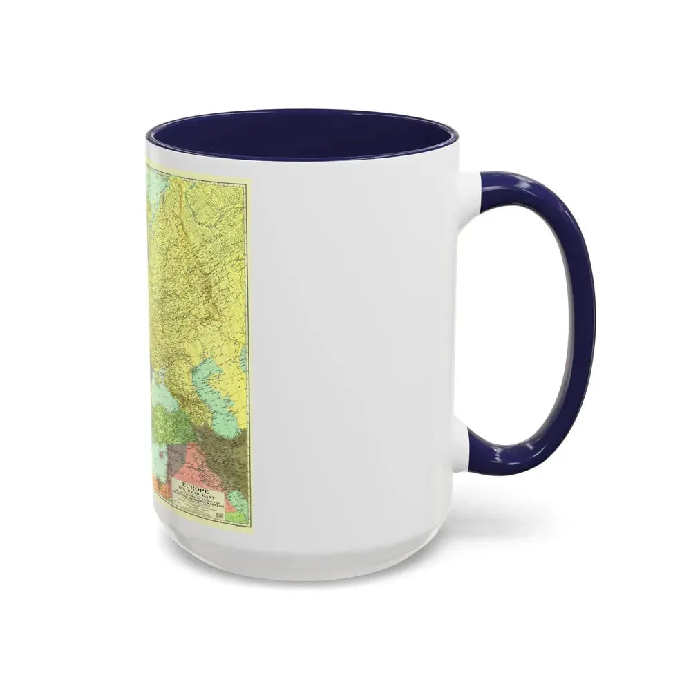 Europe and the Near East (1929) (Map) Accent Coffee Mug - Go Mug Yourself