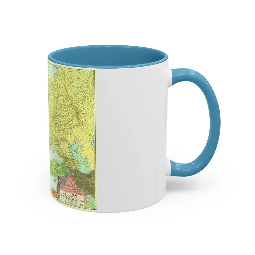 Europe and the Near East (1929) (Map) Accent Coffee Mug - Go Mug Yourself