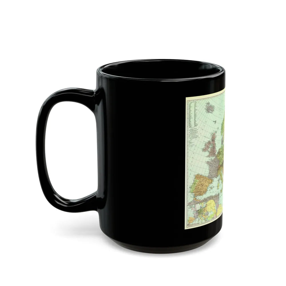 Europe and the Near East (1929) (Map) Black Coffee Mug-Go Mug Yourself