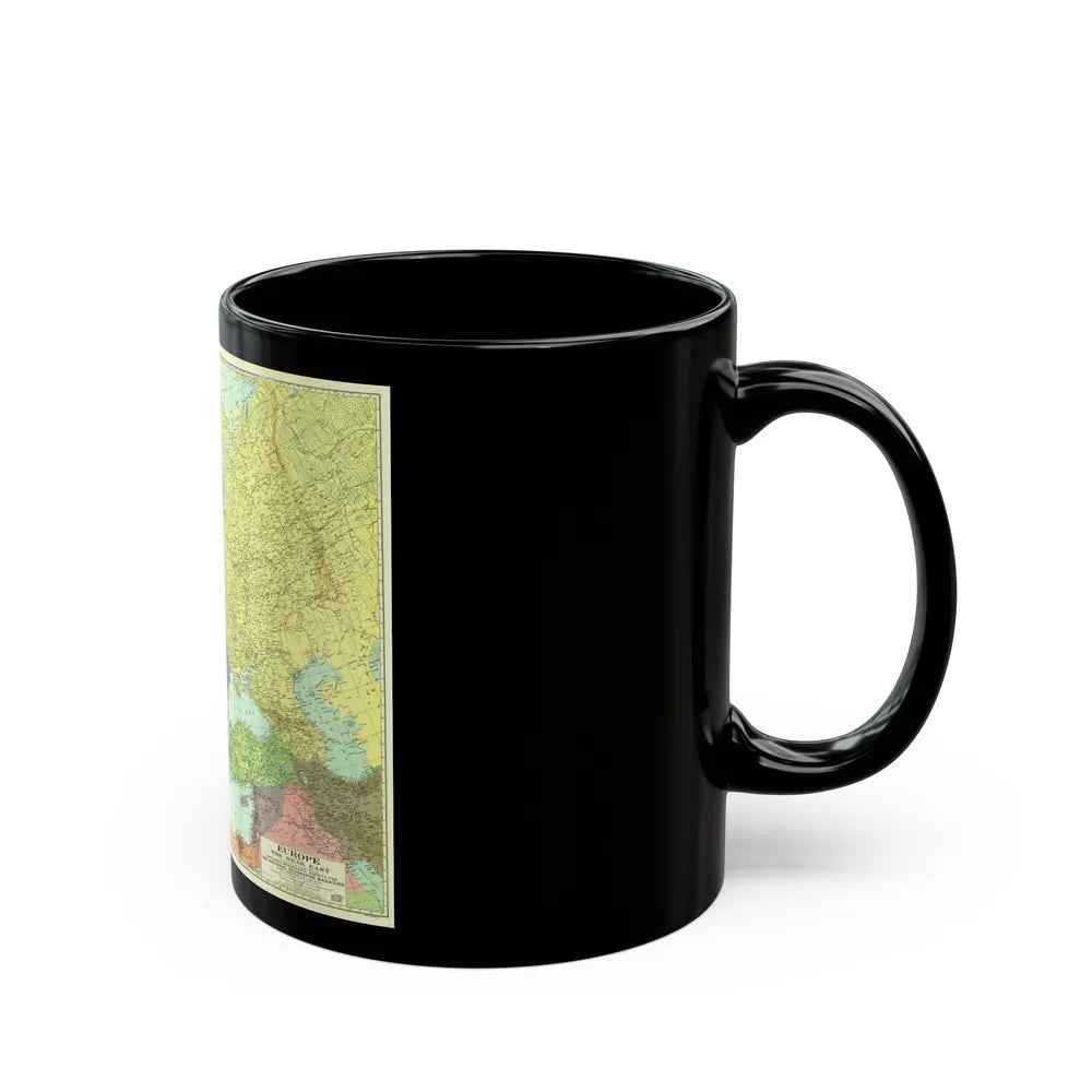 Europe and the Near East (1929) (Map) Black Coffee Mug-Go Mug Yourself