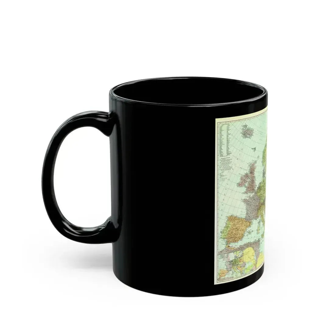 Europe and the Near East (1929) (Map) Black Coffee Mug - Go Mug Yourself