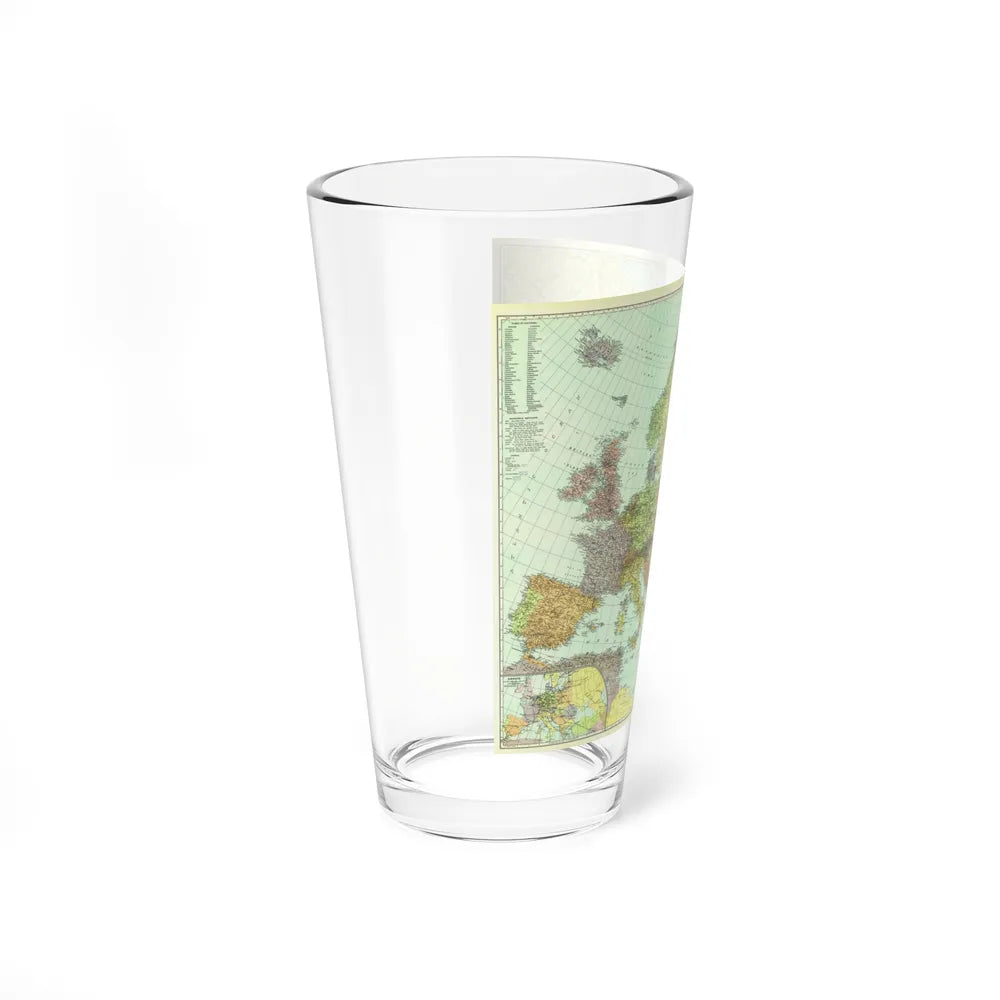 Europe and the Near East (1929) (Map) Pint Glass 16oz-Go Mug Yourself