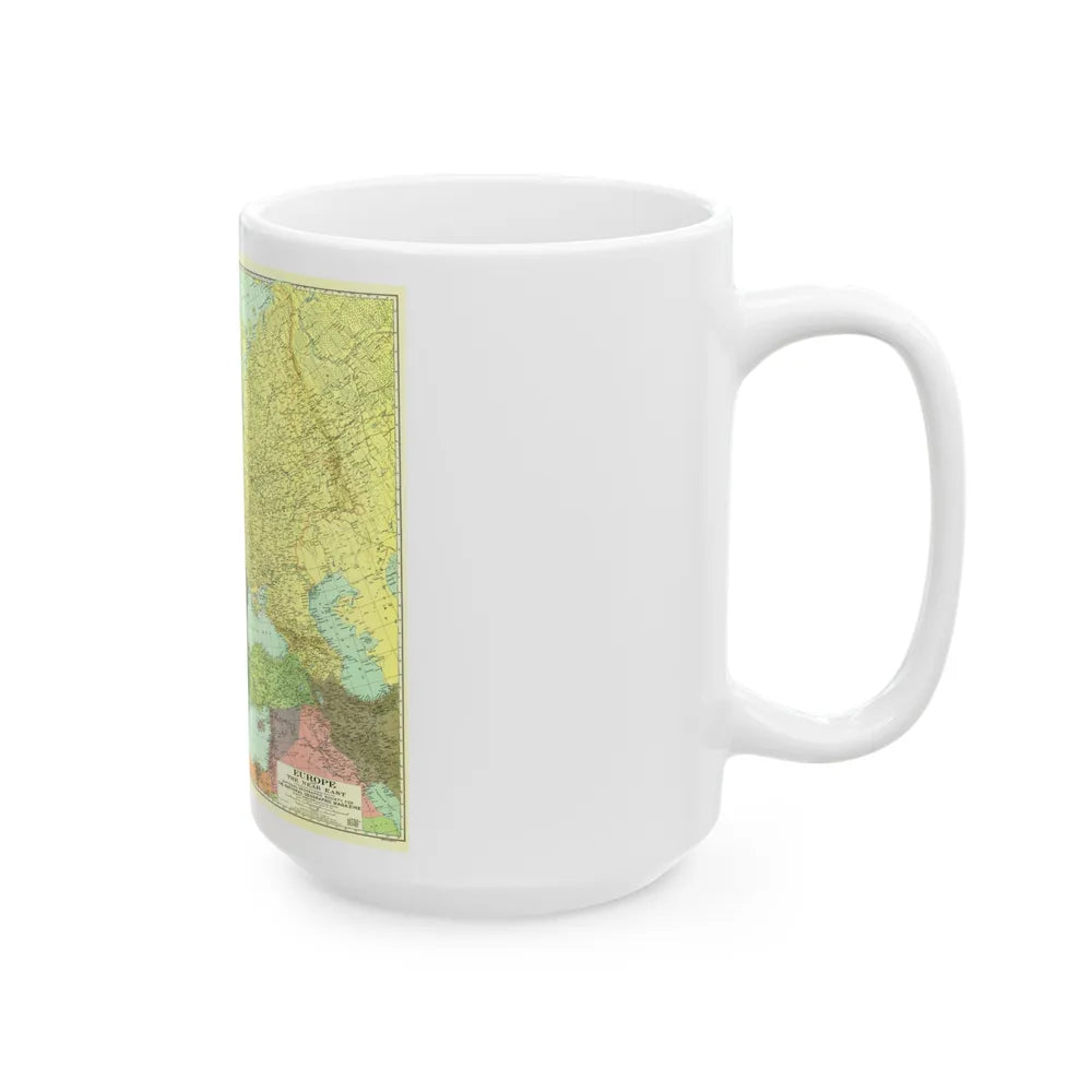 Europe and the Near East (1929) (Map) White Coffee Mug-Go Mug Yourself