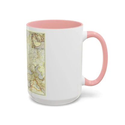 Europe and the Near East (1940) (Map) Accent Coffee Mug - Go Mug Yourself