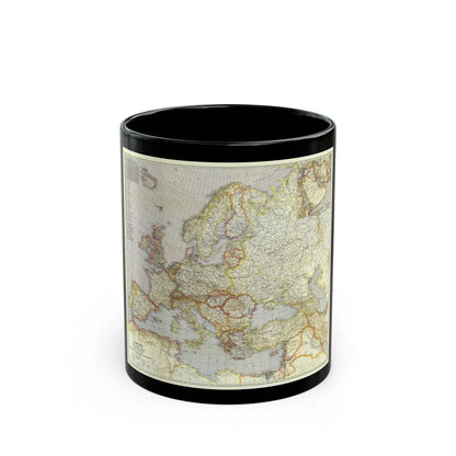 Europe and the Near East (1940) (Map) Black Coffee Mug-11oz-Go Mug Yourself