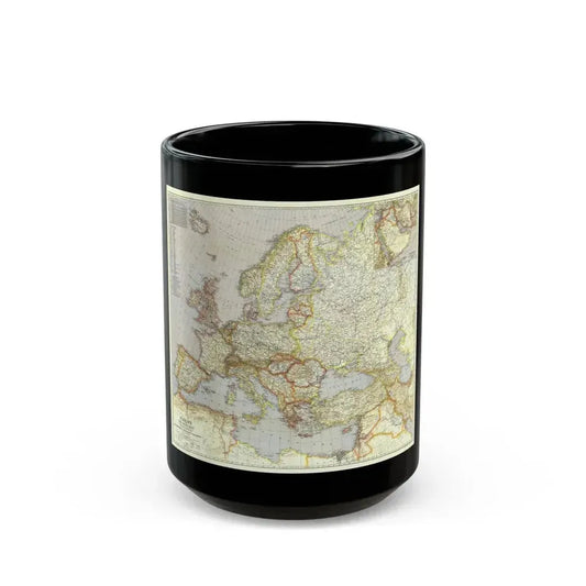Europe and the Near East (1940) (Map) Black Coffee Mug 15oz - Go Mug Yourself