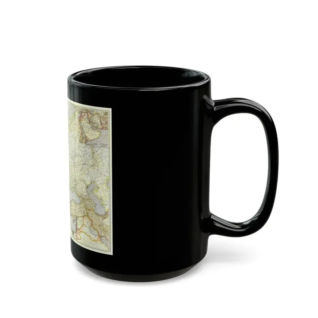 Europe and the Near East (1940) (Map) Black Coffee Mug - Go Mug Yourself