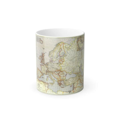 Europe and the Near East (1940) (Map) Color Changing Mug 11oz-Go Mug Yourself