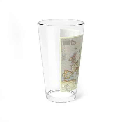 Europe and the Near East (1940) (Map) Pint Glass 16oz - Go Mug Yourself