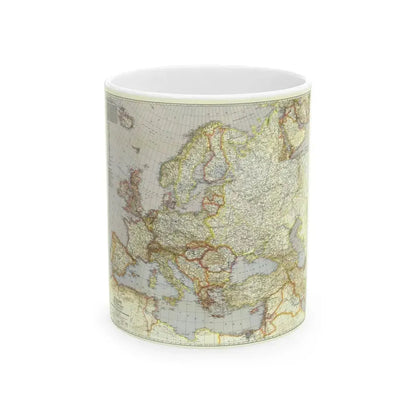 Europe and the Near East (1940) (Map) White Coffee Mug 11oz - Go Mug Yourself