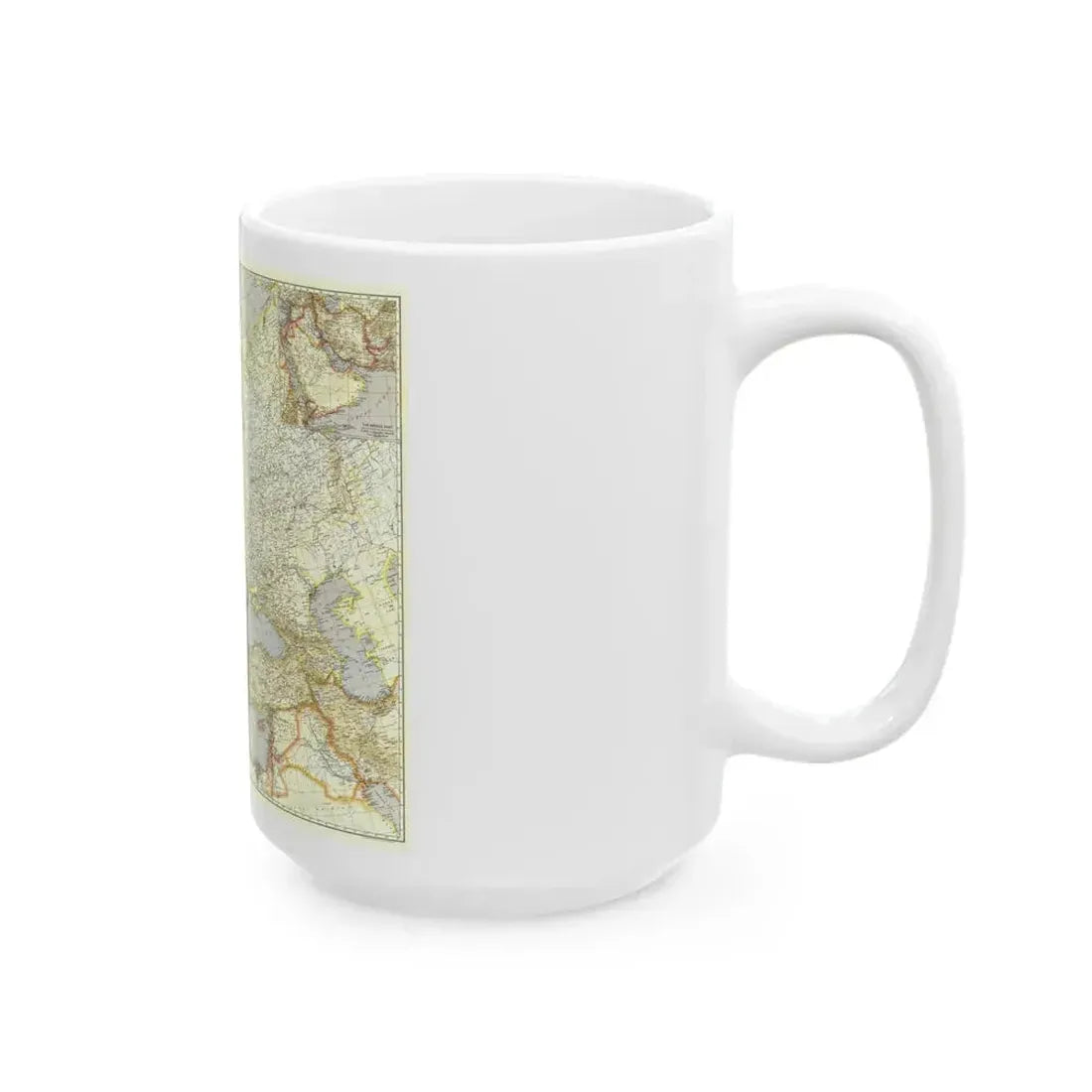 Europe and the Near East (1940) (Map) White Coffee Mug - Go Mug Yourself
