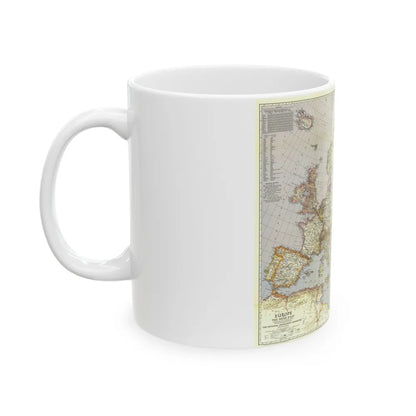 Europe and the Near East (1940) (Map) White Coffee Mug-Go Mug Yourself